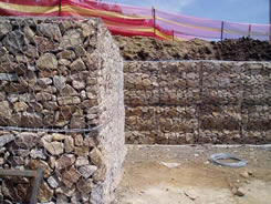 gabion retainning 벽 GRW001