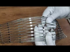 동물원 동물성 보호 스테인레스 스틸 울타리 스크린 망 확장 웹 와이어 로프 케이블 네트워크