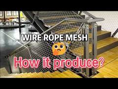 난간용 유연한 X 텐드 1.2mm 강철 로프 메쉬