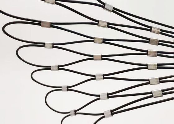 방조망 우리를 위한고 항장력 탄력적 동물 인클로저 316 스테인레스 강 와이어 로프 메쉬