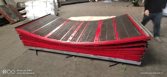 Self Cleaning Polyurethane Vibrating Sieve Screen Red Color
