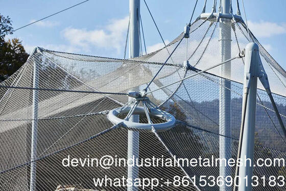 계단 난간용 핫 세일 제품 Ss 316 유연한 스테인리스 스틸 페룰 케이블 와이어 로프 메쉬