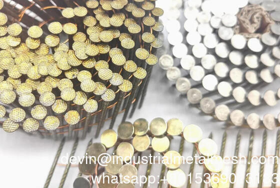 China Factory Pallet Nail Paint Coating Colleted Spiril Shank Coil Roofiing Nail