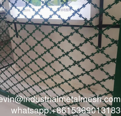 보안 솔루션에 대한 프리미엄 용접 된 반 등반 면도 와이어 메시