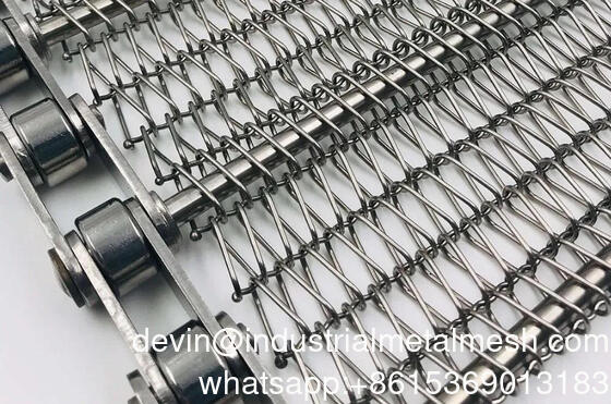 SS304 드라이어 쿨러 벨트를 위한 나선 격자 벨트 맷