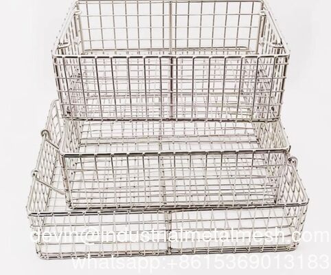 Rectangle Woven Stainless Steel Wire Mesh Basket