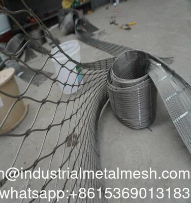 Flexible Stainless Steel Cable Mesh 304 316 Metal Wire Rope Mesh