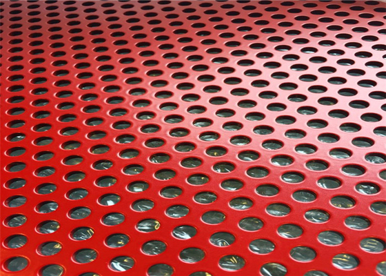 Colourful Powder Coated Surface Aluminum And Iron Decorative Perforated Metal Mesh