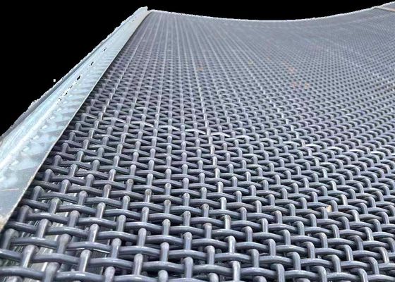 체눈 고망간 65Mn 강선 보고 광산업 분쇄기 분급기 스크린 메쉬 공장도 가격을 진동시키기