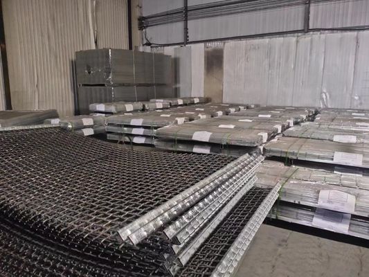 0.7 - 20mm Gi 주름진 철망사 45# 중간 탄소강