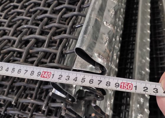 0.7 - 20mm Gi 주름진 철망사 45# 중간 탄소강