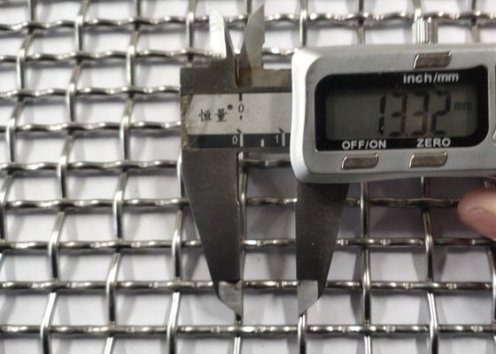 높은 튼튼성 8x13mm 오픈 스테인레스 스틸 크림 와이어 메시