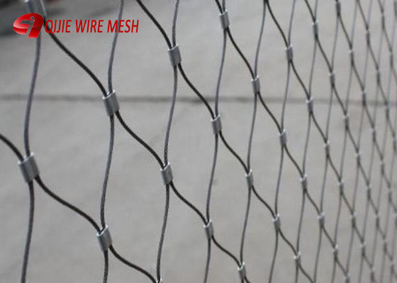 SS316 페룰 다이아몬드 유연 무화탄 스틸 와이어 케이블 네트워크 로프  Mesh