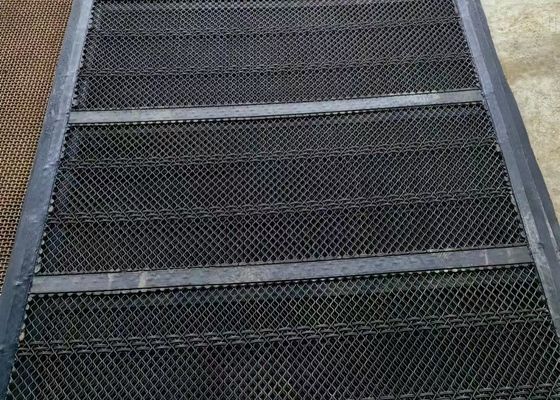 고무 자정 진동 스크린 망