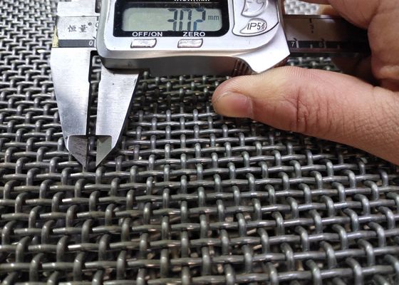 스크린 1.5m Ｘ 1.95m을 진동시키는 크림프 와이어 65 밀리미터 모래 메쉬