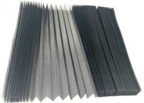 검은 빛깔 주름형 모기장 18x16 메쉬 2.4m 폭 Ｘ 10m 장기간
