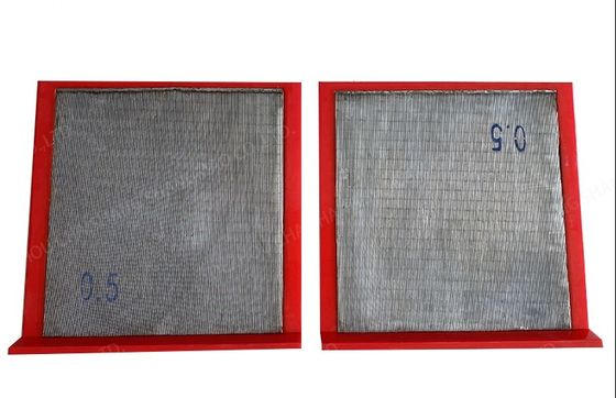 광산 윙 와이어 스크린 낮은 압력 손실 0.02mm-12.7mm 개척 범위