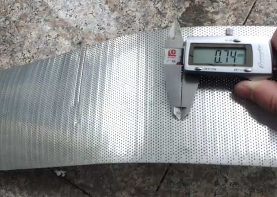 0.6mm 구멍 80mm 너비 스테인리스 스틸 구멍 뚫린 잎 둥근 구멍