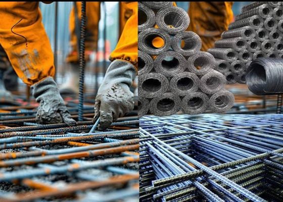 보강 5-16mm를 위한 구체적인 금속 용접된 철망판 Rebar 검정
