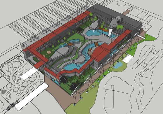 장식적인 316l 스테인리스강 와이어 로프 메쉬와 동물적 동물원 방호책