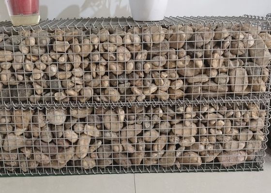 뜨거운 침지된 직류 전기로 자극된 스톤 새장 용접된 개비온 박스 4 밀리미터 와이어 두께