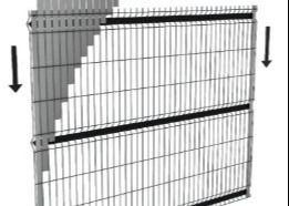 3d 디자인 60x60mm 정원을 위한 곡선 금속 울타리