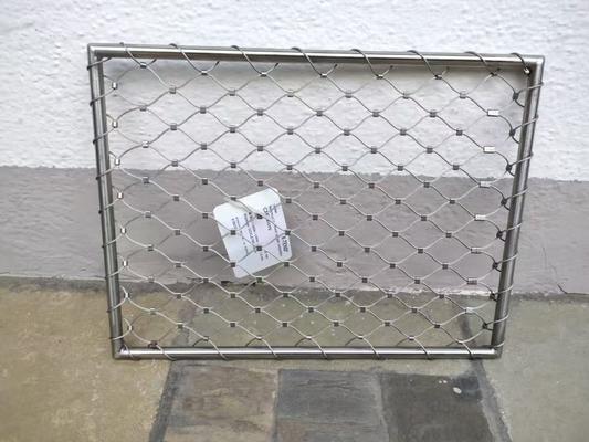 맞춤형 페룰 타입 Inox 316 와이어 로프 네트 유연한 스테인리스 스틸 케이블 Webnet X Tend 메쉬