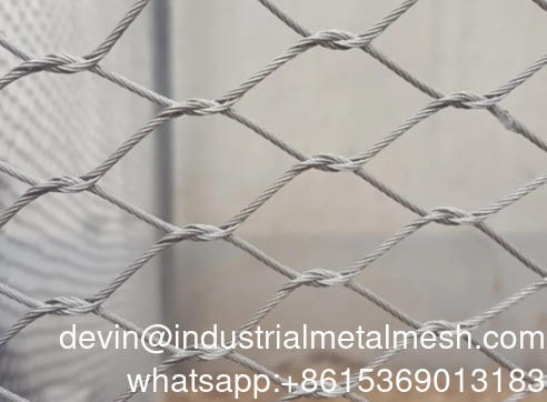 Iron Wire Cable Net Ferrule Flexible Stainless Steel Rope Mesh