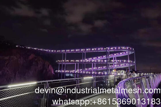 Ss 304 316 동물원 철망 스테인레스 스틸 철회 로프 조류 보호용 철망