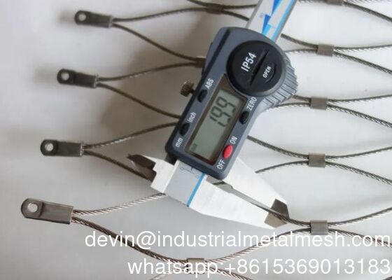 장식 X-Tend 스테인리스 스틸 로프 동물 동물원 다이아몬드 망 망 울타리