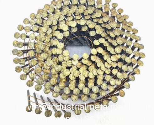 China Factory Pallet Nail Paint Coating Colleted Spiril Shank Coil Roofiing Nail
