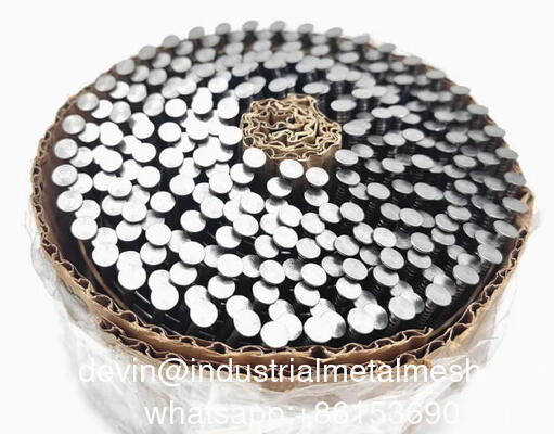 2-3/8"X. 099 페인트 옐로우 스크류/스파이럴 팔레트 코일 못 9000PCS