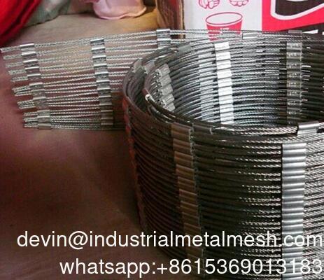 유연 316 조류장 안전 망 보호 엮은 매듭 304 스테인레스 스틸 와이어 로프 동물원 망