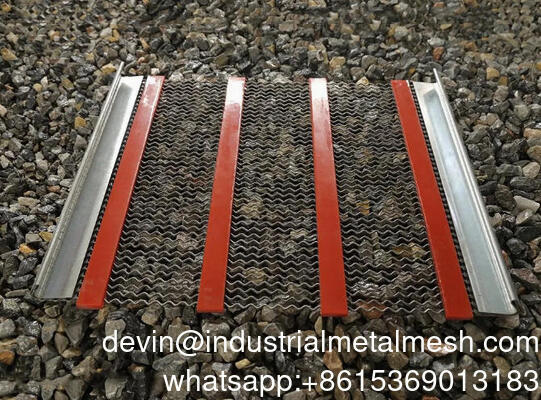 광산 및 채굴 응용 프로그램에서 내구성 Mesh 진동 스크리닝 Mesh