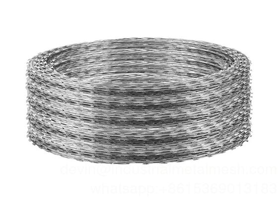 SGS 고온 침지 직류 전기로 자극된 레이저 와이어 철조망 철조망 2.0m-10.0m 길이
