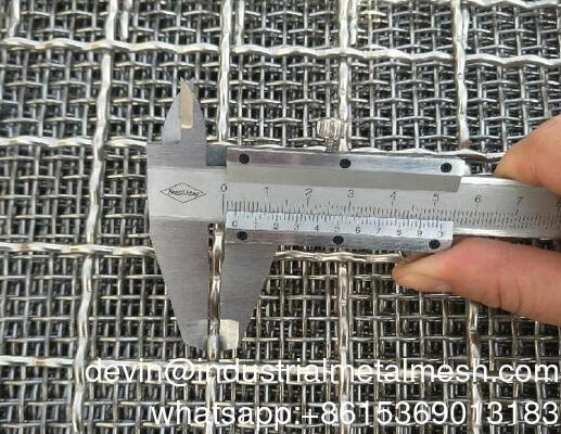 고품질 망간 진동 스크린 크림프 와이어 메쉬 광산 진동 체질 모래