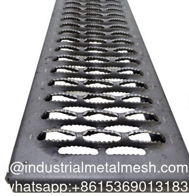 Serrated Surface Stainless Steel Aluminum Mesh Safety Grating Grip Strut Sidewalk