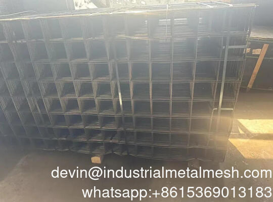 Welded Wire Mesh Panel, Black Carbon Steel 4X8FT Building Net Panel