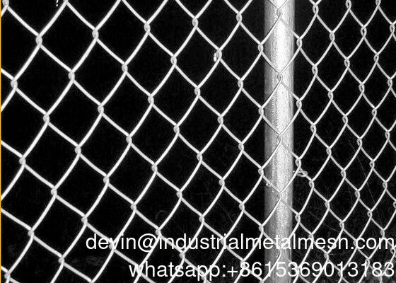 Weaved Technique Producing Diamond Wire Mesh Chain Link Fence For Playground/Garden /Park/Residential Fence
