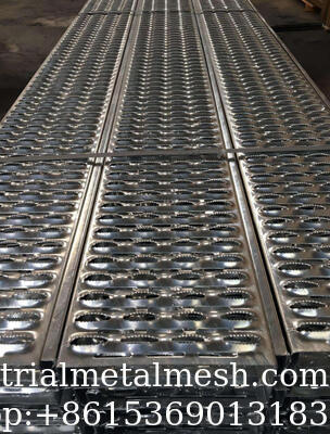 Anti-Slip Round Hole Perforated Perf-O Grip Safety Strut Grating for Outdoor Platform