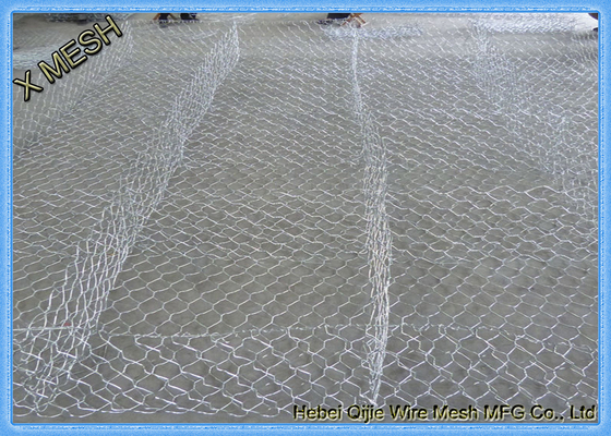 8x10cm Openning는 Gabion 바구니 뜨거운 담궈진 직류 전기를 통한 길쌈한 강철  옹벽을 용접했습니다