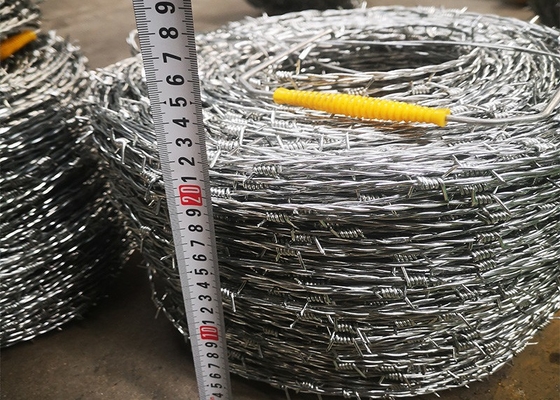 잔디 경계를 위한 직류 전기를 통한 두 배 강선전도 가시철사 20kg/Coil