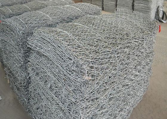 무거운 100 Ｘ 100 Mm 용접된 개비온은 스테인레스 강 6 각형 강선 메쉬를 바구니에 넣습니다