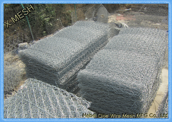 직류 전기를 통한 6각형 80X100mm Hesco 철망사 Gabion/Gabions