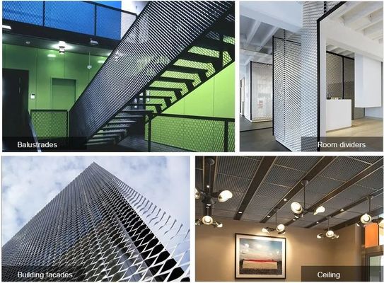 스테인레스 강 확장 금속 시트 납작해진 다이아몬드