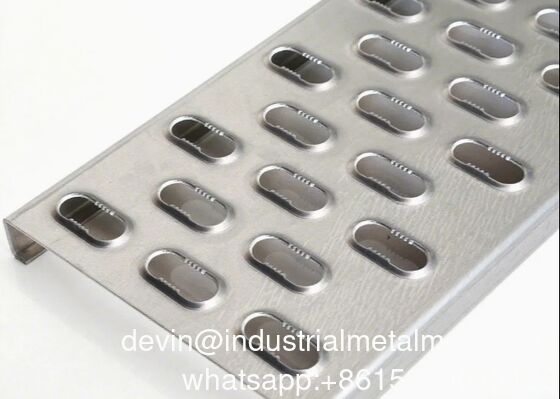 젤리화 된 잎 타원형 손잡이 스트루트 작업 플랫폼 걸음보 안전 그레이팅