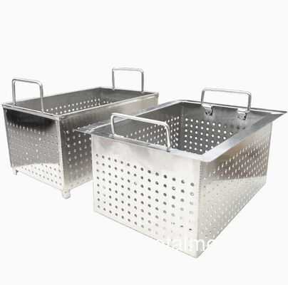 오토클래브가 있는 살균 연구소에서 사용하기 위한 고압 저항성 스테인리스 스틸 메시 바구니