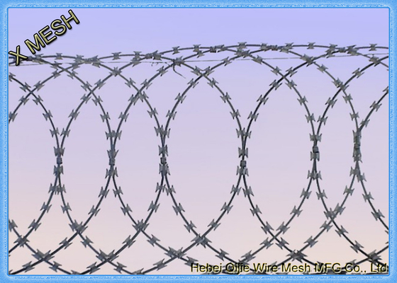 Razorwire 편평한 단면도 – 클립을 가진 콘서티나 면도칼 철사에 유용한 대안